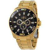 Invicta Pro Diver Quartz Black Dial Yellow Gold-tone Men's Watch #27982 - Watches of America