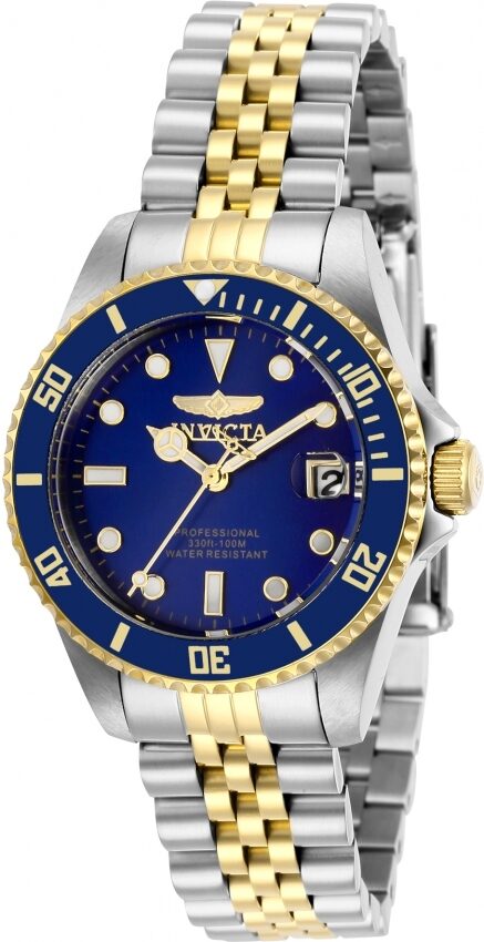 Invicta Pro Diver Quartz Blue Dial Two-tone Ladies Watch #29188 - Watches of America