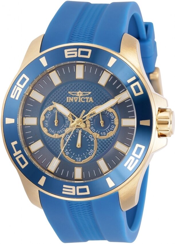 Invicta Pro Diver Quartz Blue Dial Blue Silicone Men's Watch #30953 - Watches of America