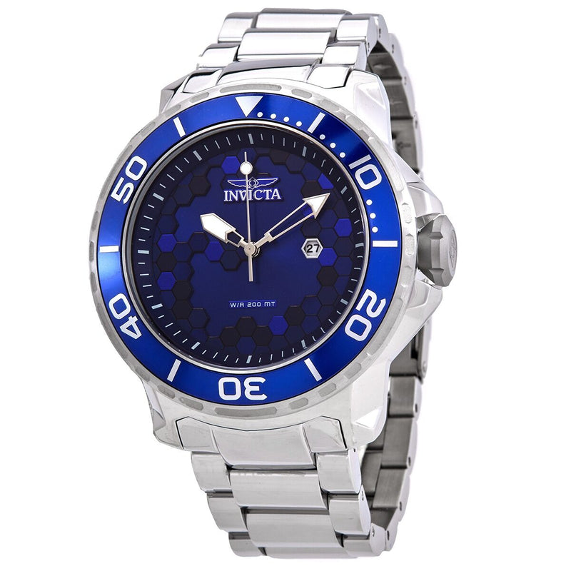 Invicta Pro Diver Quartz Blue Dial Men's Watch #30561 - Watches of America