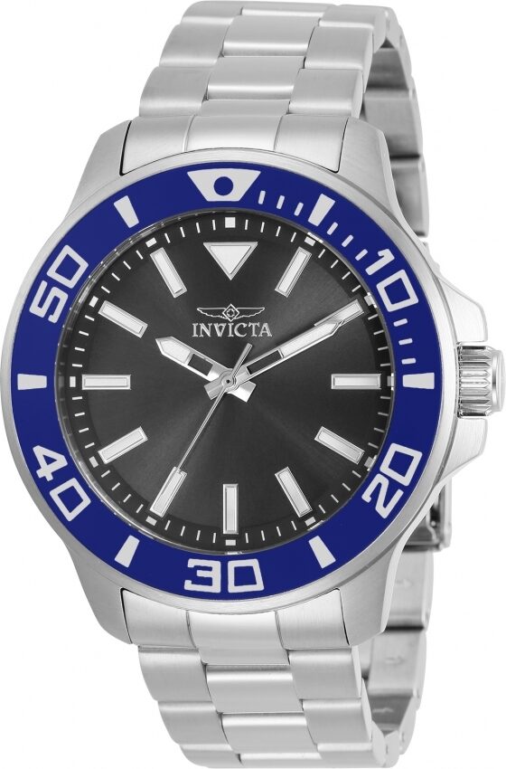 Invicta Pro Diver Quartz Charcoal Dial Men's Watch #30745 - Watches of America