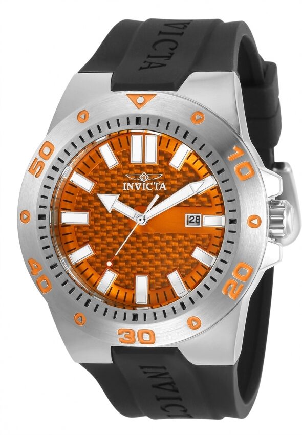 Invicta Pro Diver Quartz Orange Dial Men's Watch #30962 - Watches of America