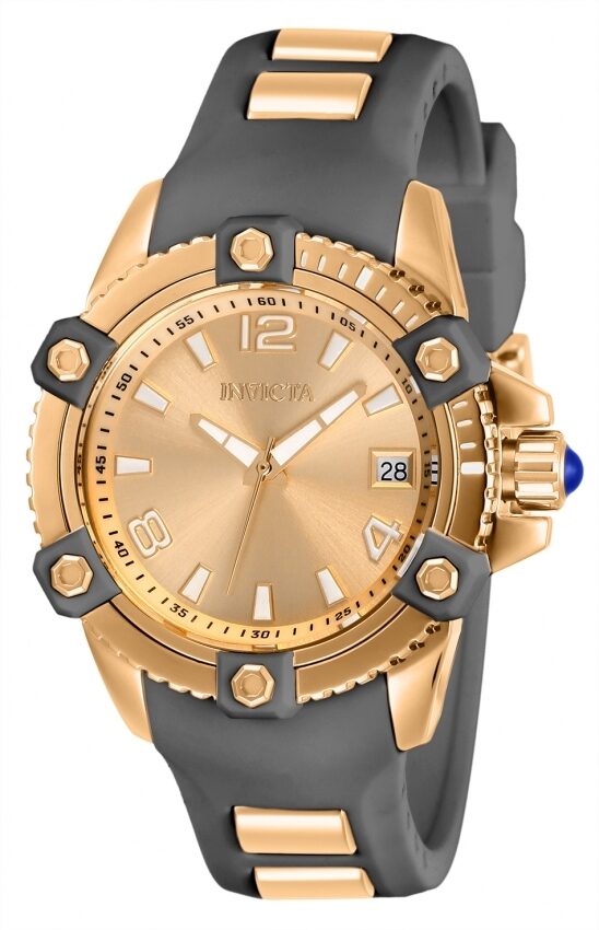 Invicta Pro Diver Quartz Rose Gold Dial Ladies Watch #27976 - Watches of America