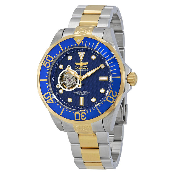 Invicta Pro Grand Diver Automatic Blue Dial Men's Watch #13706 - Watches of America