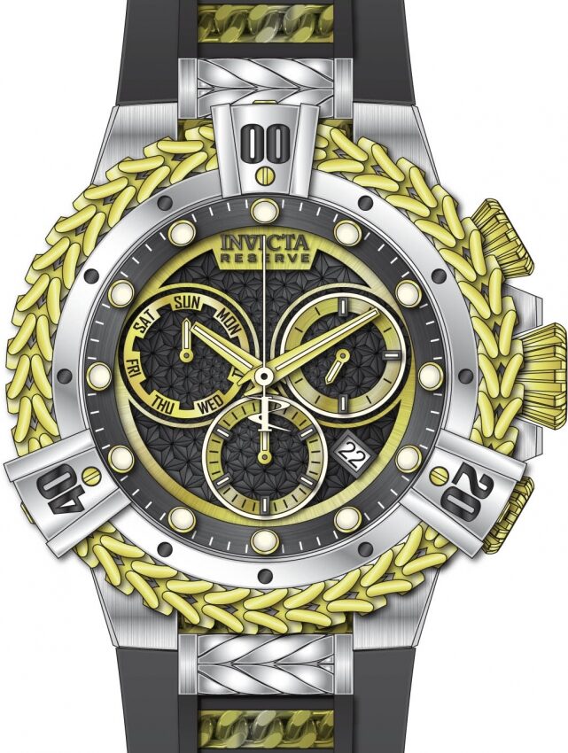 Invicta Reserve Chronograph Quartz Black Dial Men's Watch #33152 - Watches of America