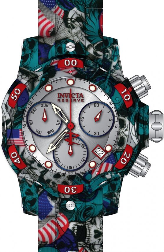 Invicta Reserve Chronograph Quartz Silver Dial Ladies Watch #34651 - Watches of America