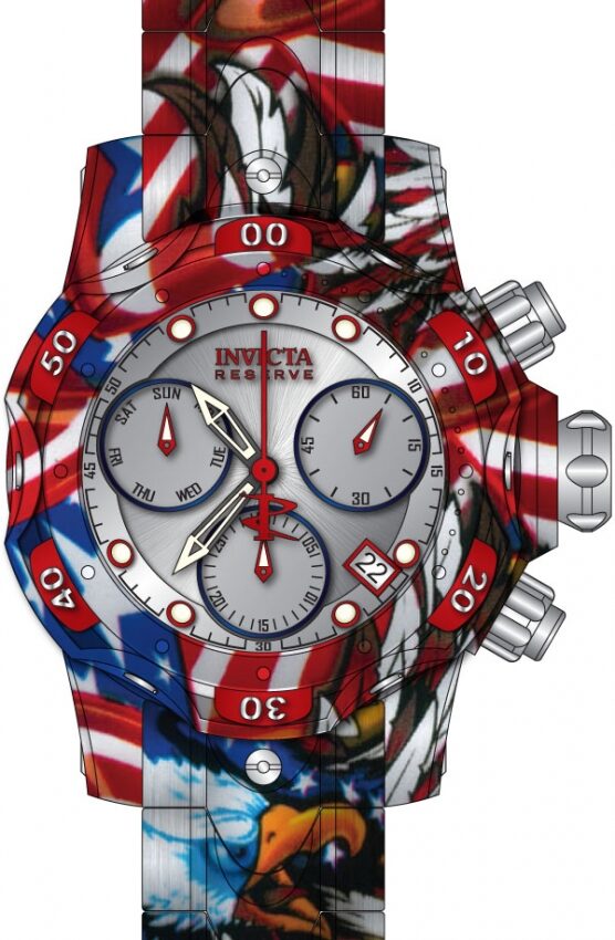 Invicta Reserve Chronograph Quartz Silver Dial Ladies Watch #34653 - Watches of America