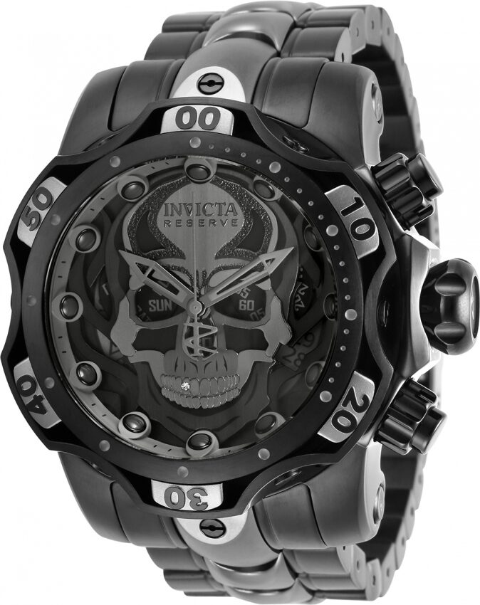 Invicta Reserve Gen III Skull Chronograph Quartz Men's Watch #30352 - Watches of America