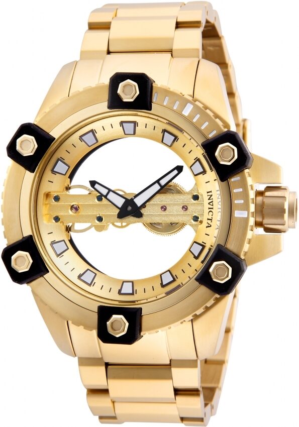 Invicta Reserve Gold Transparent Dial Men's Watch #26486 - Watches of America