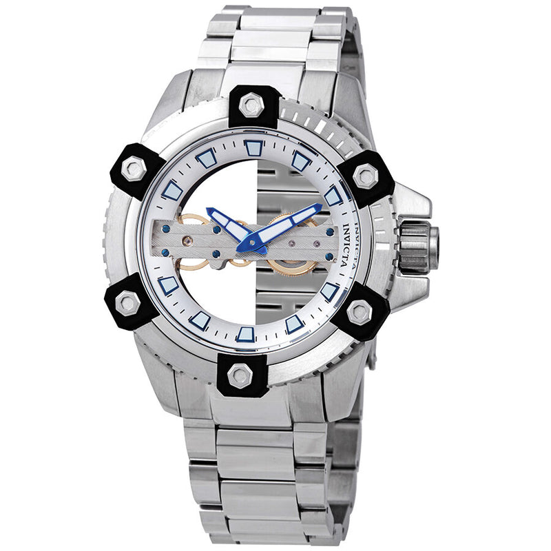 Invicta Reserve Hand Wind Bridge Silver Dial Men's Watch #26485 - Watches of America