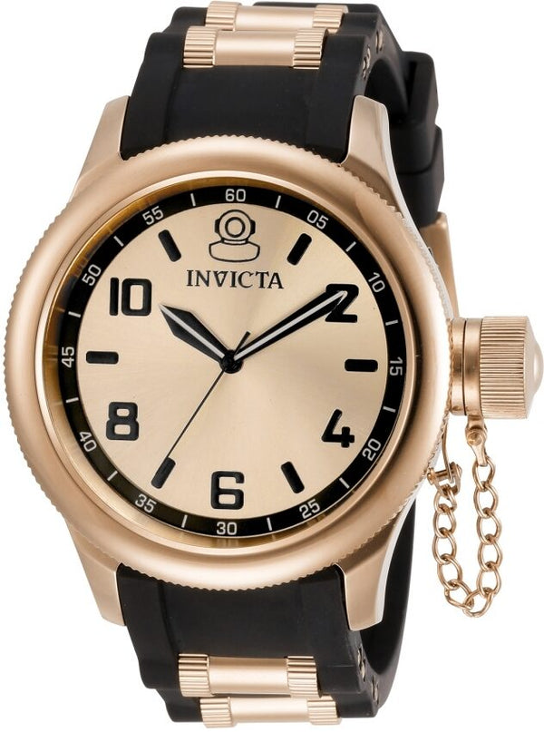 Invicta Russian Diver Quartz Rose Gold-tone Dial Ladies Watch #31253 - Watches of America