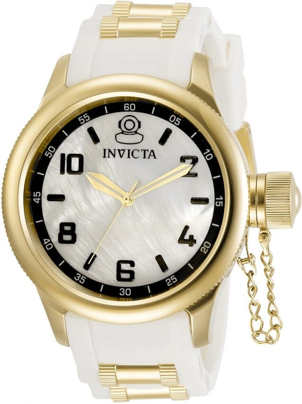 Invicta Russian Diver Quartz White Dial Ladies Watch #31252 - Watches of America