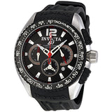 Invicta S1 Racing Chronograph Black Dial Stainless Steel Men's Watch #1453 - Watches of America
