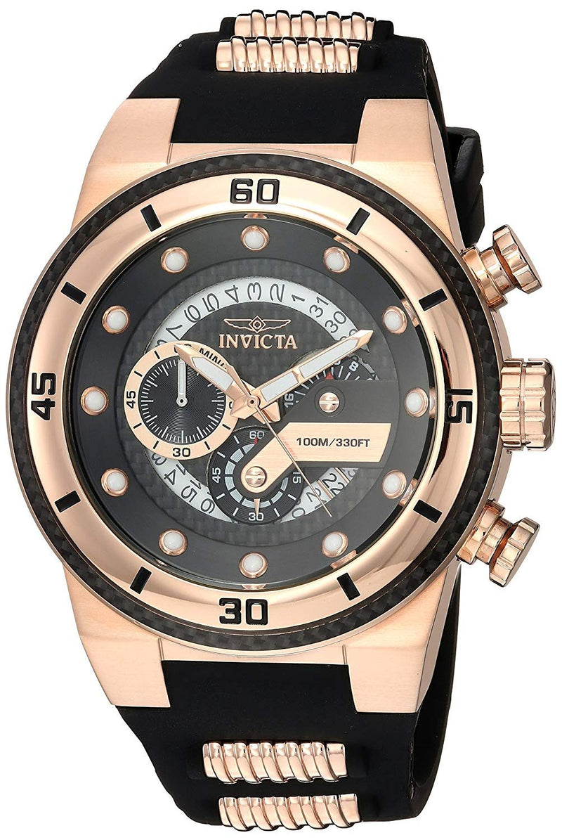 Invicta S1 Rally Chronograph Black Dial Men's Watch #24226 - Watches of America