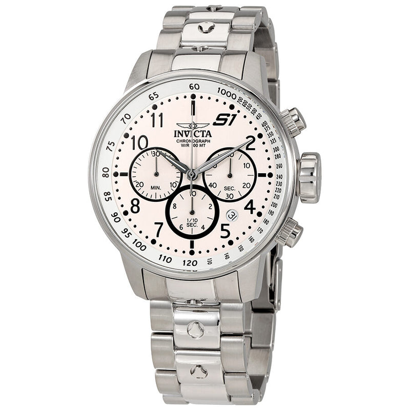 Invicta S1 Rally Chronograph Silver Dial Men's Watch #23078 - Watches of America