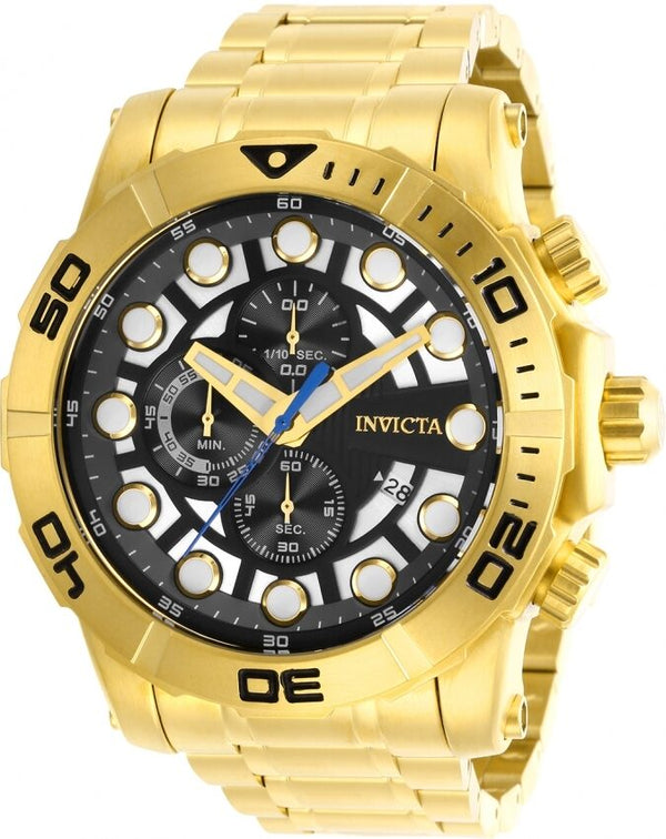 Invicta Sea Hunter Chronograph Quartz Black Dial Men's Watch #28264 - Watches of America