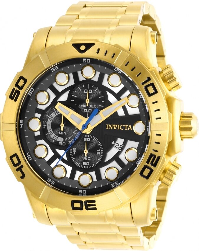 Invicta Sea Hunter Chronograph Quartz Black Dial Men's Watch #28264 - Watches of America