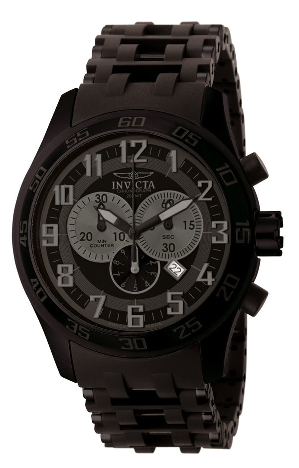 Invicta Sea Spider Chronograph Black Dial Men's Watch #5601 - Watches of America