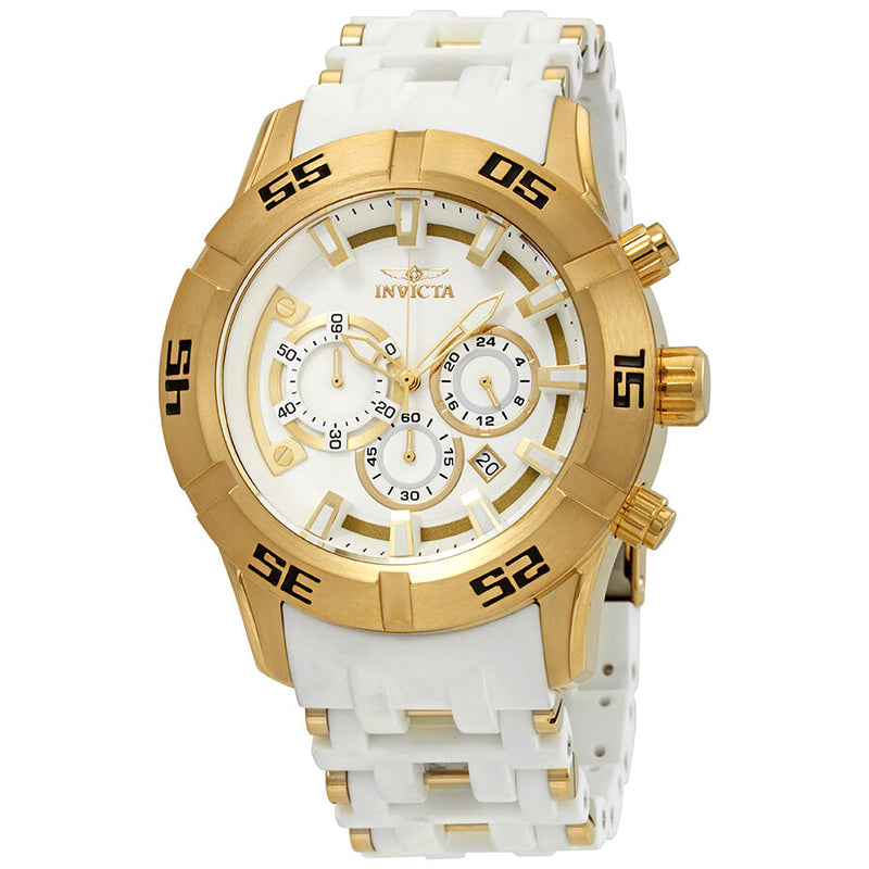 Invicta Sea Spider Chronograph White Dial Men's Watch #26536 - Watches of America