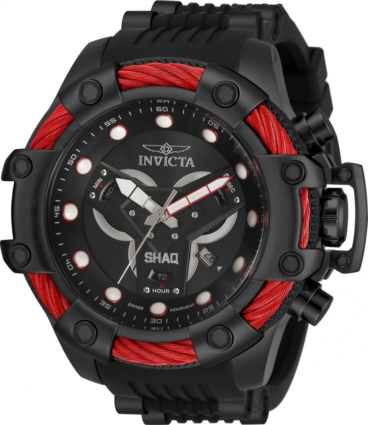 Invicta SHAQ Chronograph Quartz Black Dial Men's Watch #33668 - Watches of America