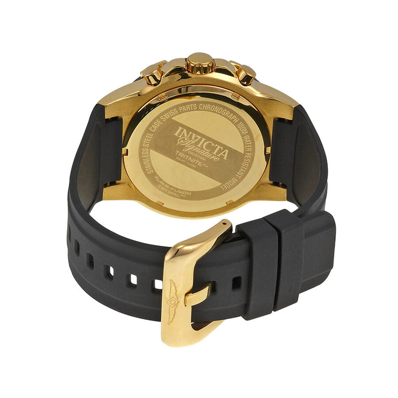 Invicta Signature II Reloj cronografo con esfera negra para hombre 7343 Watches of America