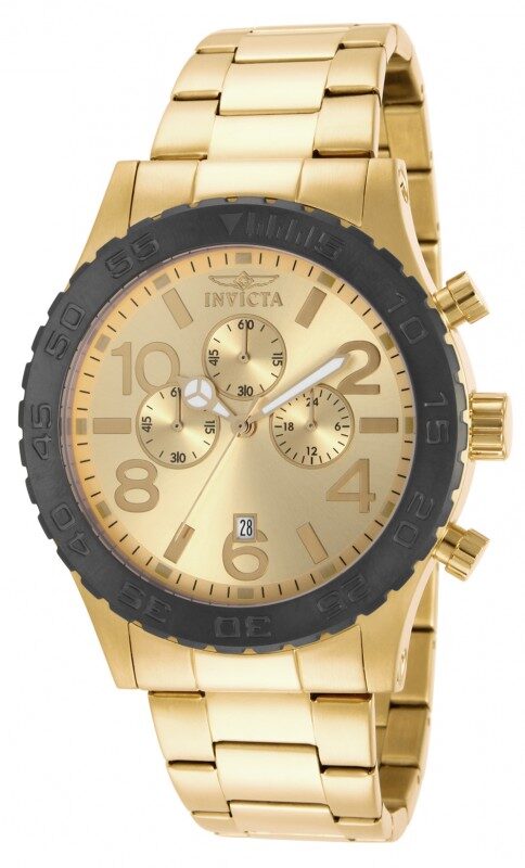 Invicta Specialty Chronograph Gold Dial Men's Watch #15160 - Watches of America