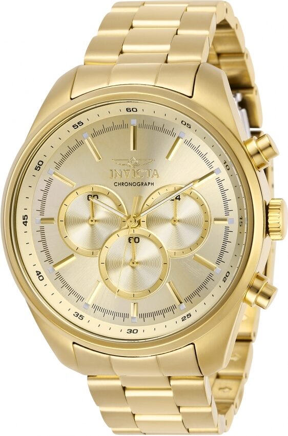 Invicta Specialty Chronograph Gold Dial Men's Watch #29168 - Watches of America