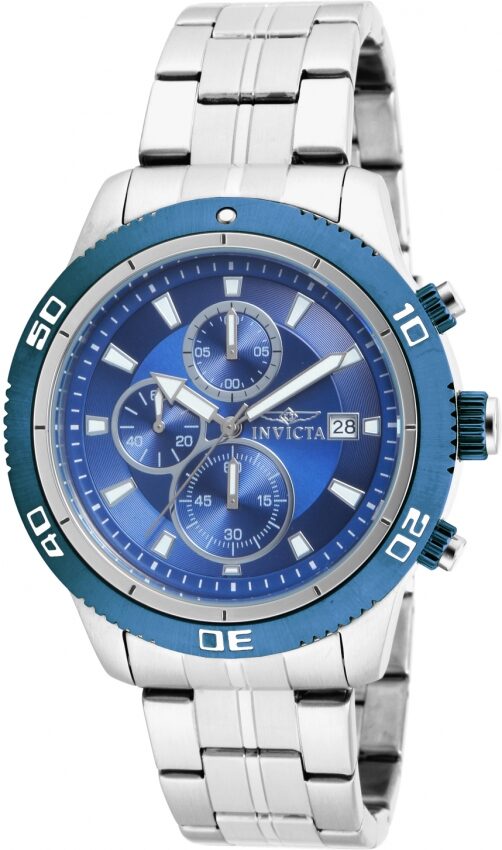 Invicta Specialty Chronograph Quartz Blue Dial Men's Watch #17440 - Watches of America