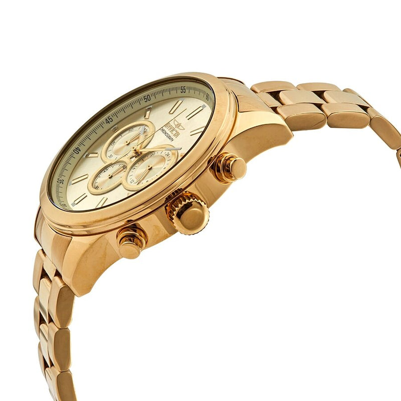 Invicta Specialty Chronograph Quartz Gold Dial Men's Watch #29174 - Watches of America #2