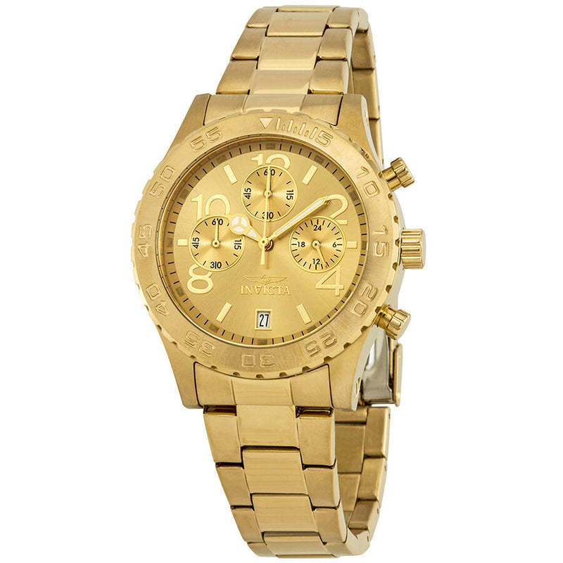 Invicta Specialty Gold Chronograph Ladies Watch 1279 Watches of America