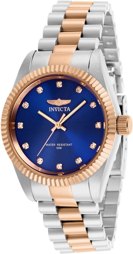 Invicta Specialty Quartz Crystal Blue Dial Ladies Watch #29512 - Watches of America