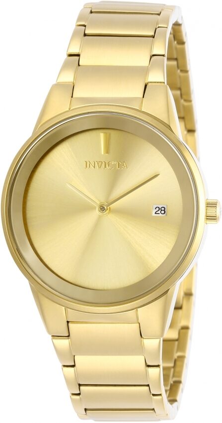 Invicta Specialty Quartz Gold Dial Yellow Gold-tone Ladies Watch #29486 - Watches of America