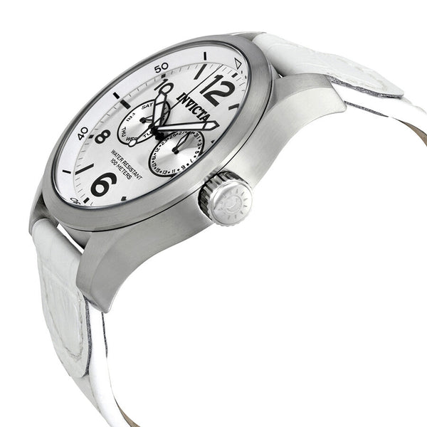 Invicta Specialty Silver Dial White Leather Men's Watch #12170 - Watches of America #2