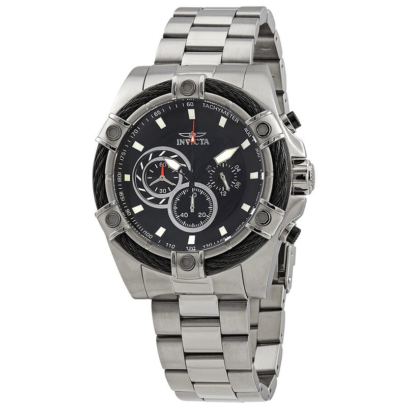 Invicta Speedway Black Dial Chronograph Men's Watch #25512 - Watches of America