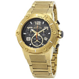 Invicta Speedway Chronograph Black Dial Gold Ion-plated Men's Watch #19530 - Watches of America