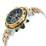 Invicta Speedway Chronograph Green Dial Two-Tone Men's Watch #25539 - Watches of America #2