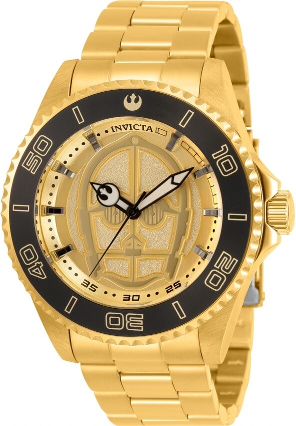 Invicta Star Wars  C-3PO Quartz Gold Dial Men's Watch #31244 - Watches of America