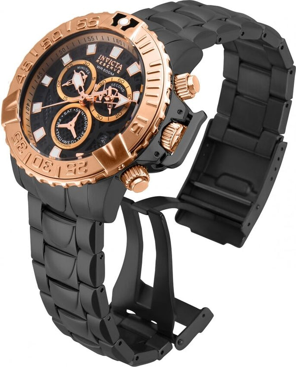 Invicta Subaqua Chronograph Black Dial Black Ion-plated Men's Watch #18238 - Watches of America #2