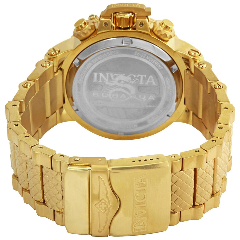 Invicta Subaqua Chronograph Men s Blue Dial Gold plated Men s Watch 54 Watches of America