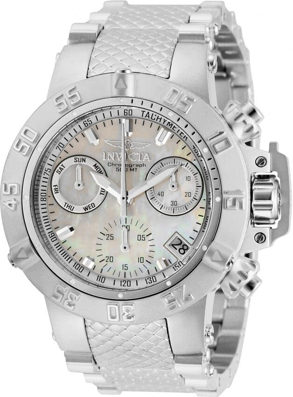 Invicta Subaqua Chronograph Quartz White Dial Ladies Watch #30477 - Watches of America