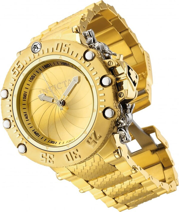 Invicta Subaqua Shutter Reloj cronógrafo de cuarzo con esfera dorada para hombre 32950