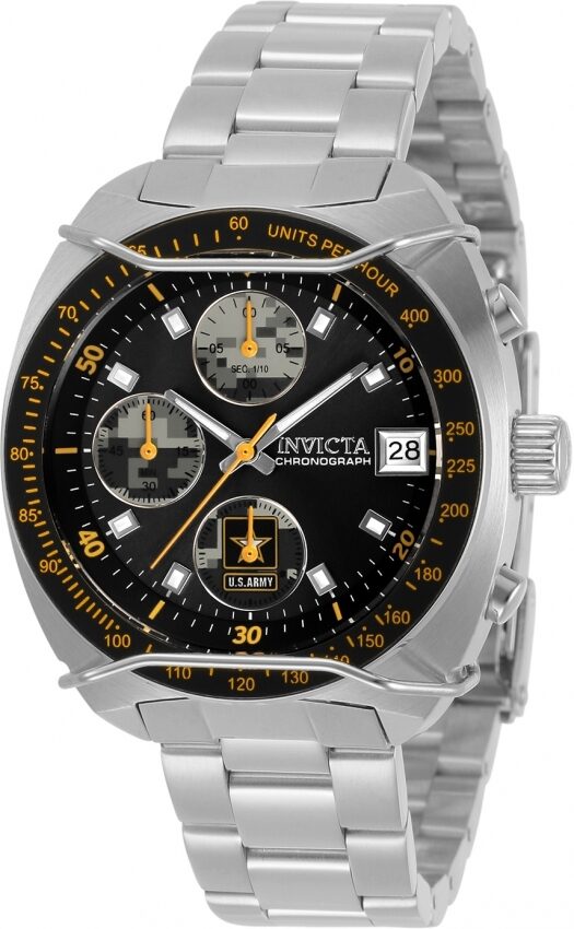 Invicta U.S. Army Chronograph Quartz Black Dial Ladies Watch #31843 - Watches of America