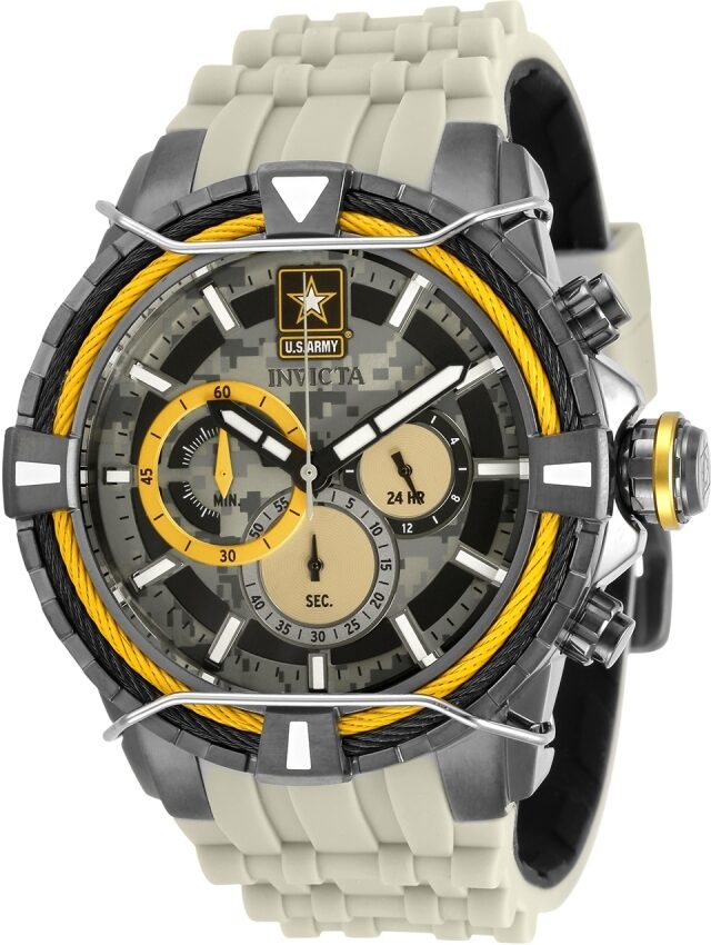 Invicta U.S. Army Chronograph Quartz Camouflage Dial Men's Watch #31847 - Watches of America