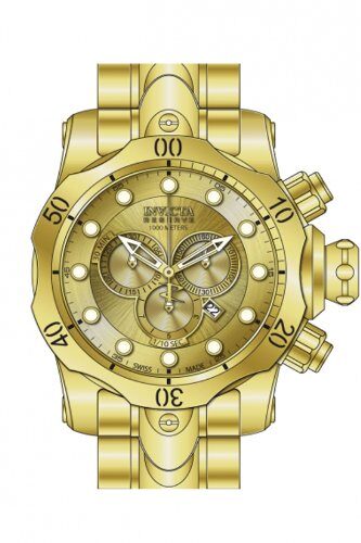 Invicta Venom Chronograph Champagne Dial Gold Ion-plated Men's Watch #14503 - Watches of America