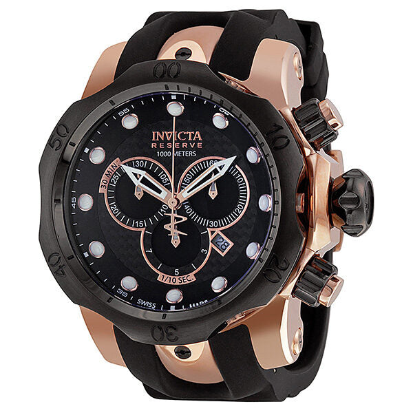 Invicta Venom Chronograph Black Dial Men's Watch #0361 - Watches of America