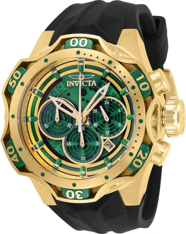 Invicta Venom Chronograph Quartz Green Dial Men's Watch #33635 - Watches of America