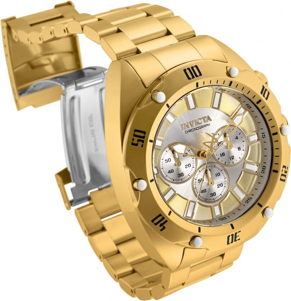 Invicta Venom Chronograph Quartz Gold and Silver Dial Men's Watch #33739 - Watches of America #2