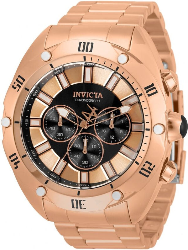 Invicta Venom Chronograph Quartz Rose Dial Men's Watch #33747 - Watches of America