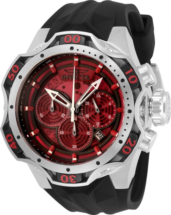 Invicta Venom Chronograph Quartz Red Dial Men's Watch #33631 - Watches of America