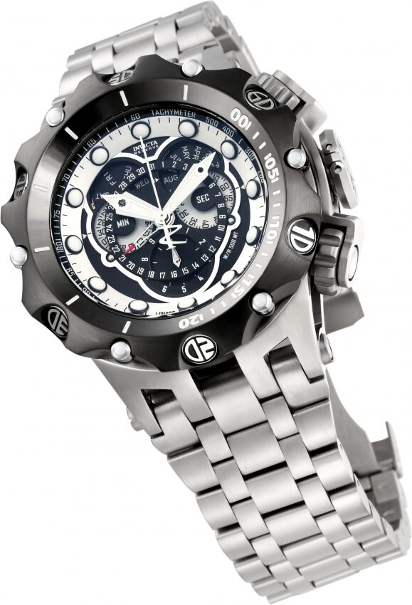 Invicta Venom Reserve Chronograph Black Dial Stainless Steel Men's Watch #16809 - Watches of America #2